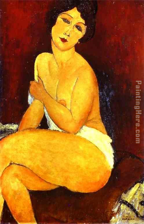 Amedeo Modigliani Seated Nude on Divan